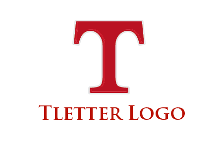 letter T in serif font