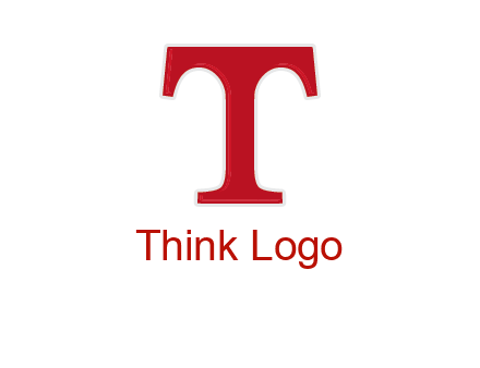 letter T in serif font