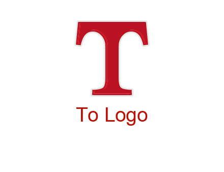 letter T in serif font