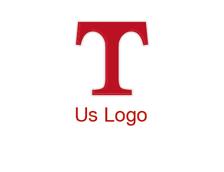 letter T in serif font