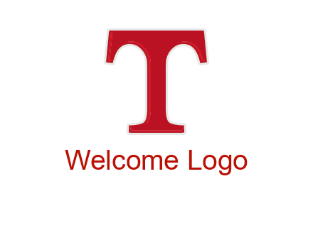 letter T in serif font