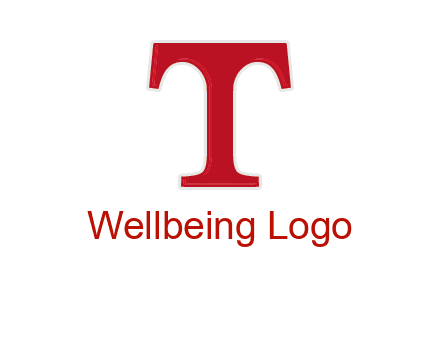 letter T in serif font
