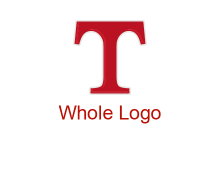 letter T in serif font