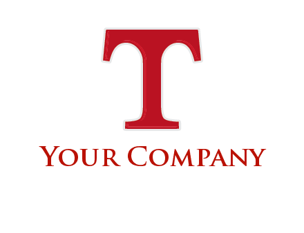 letter T in serif font