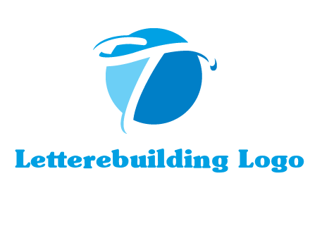 T letter in circle logo