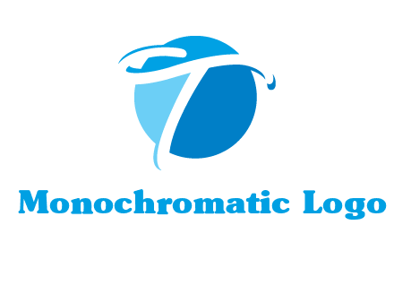 T letter in circle logo