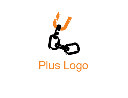 Letter U chain icon