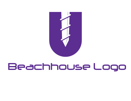 negative spacing screw in letter U