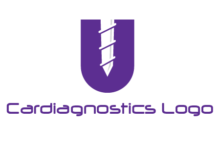 negative spacing screw in letter U