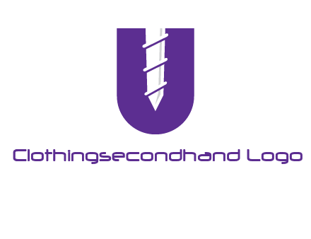 negative spacing screw in letter U