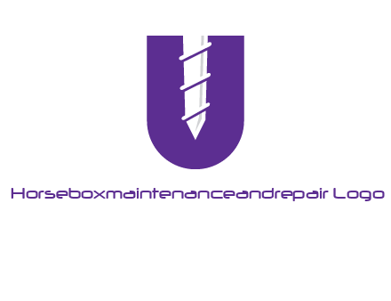 negative spacing screw in letter U