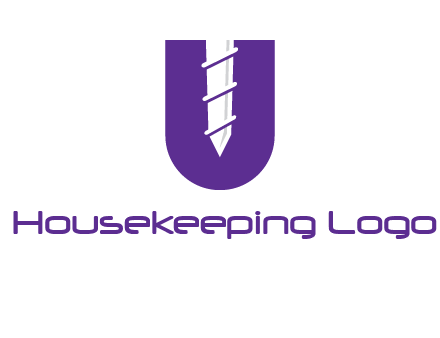 negative spacing screw in letter U