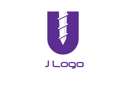 negative spacing screw in letter U