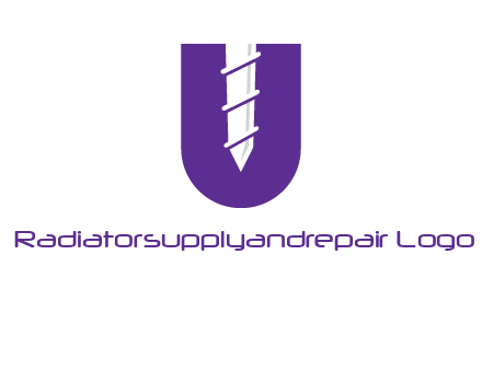 negative spacing screw in letter U