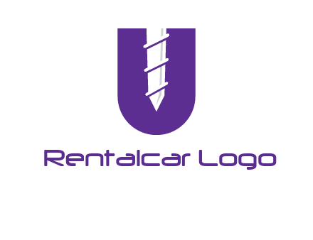negative spacing screw in letter U