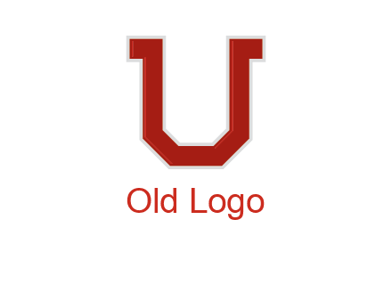 blocky letter U design