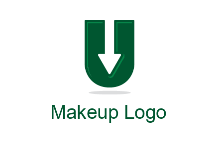 letter U with inverse arrow