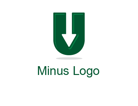 letter U with inverse arrow