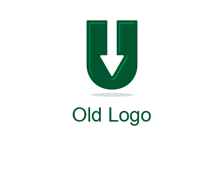 letter U with inverse arrow