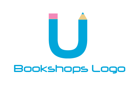 letter U with pencil