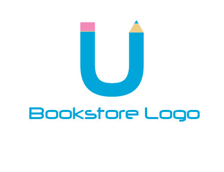 letter U with pencil