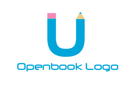 letter U with pencil