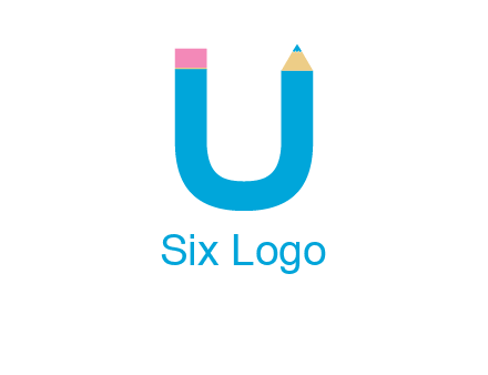 letter U with pencil