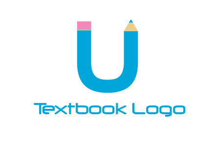 letter U with pencil