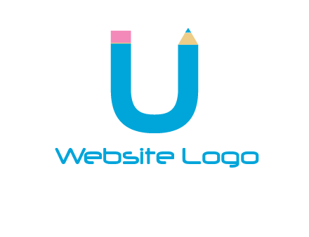 letter U with pencil