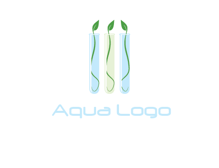 leaves in test tubes research logo
