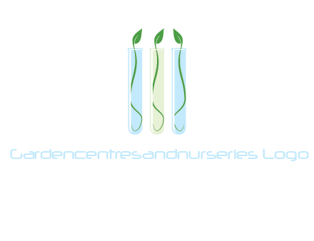 leaves in test tubes research logo