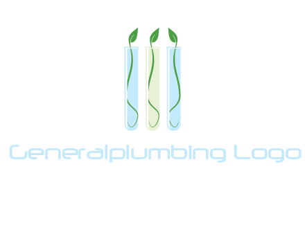 leaves in test tubes research logo