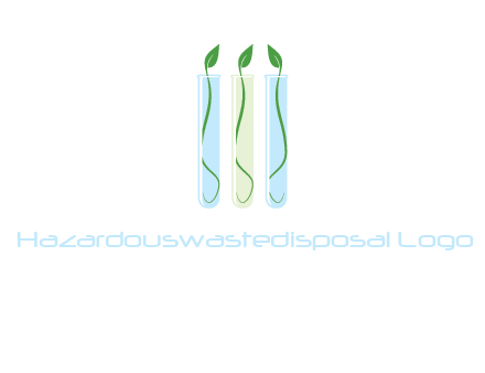 leaves in test tubes research logo