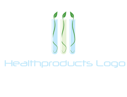leaves in test tubes research logo
