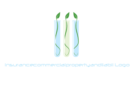 leaves in test tubes research logo