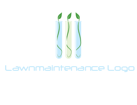 leaves in test tubes research logo