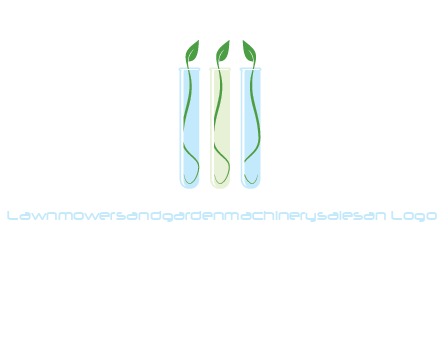 leaves in test tubes research logo