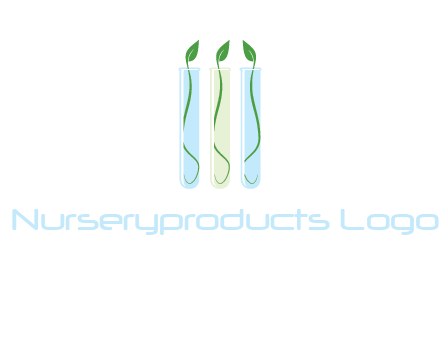 leaves in test tubes research logo