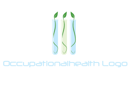 leaves in test tubes research logo