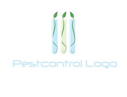 leaves in test tubes research logo