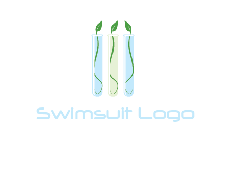 leaves in test tubes research logo