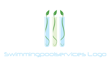 leaves in test tubes research logo