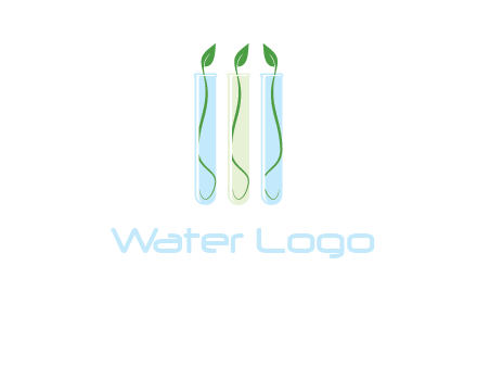 leaves in test tubes research logo