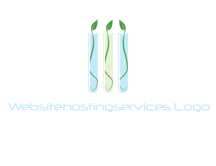 leaves in test tubes research logo