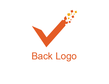 letter V with tickmark