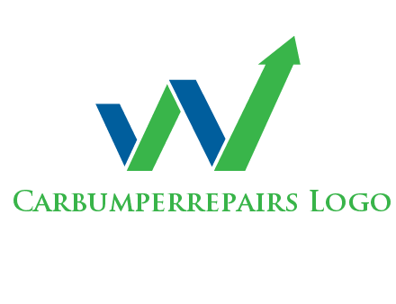 arrow forming letter W