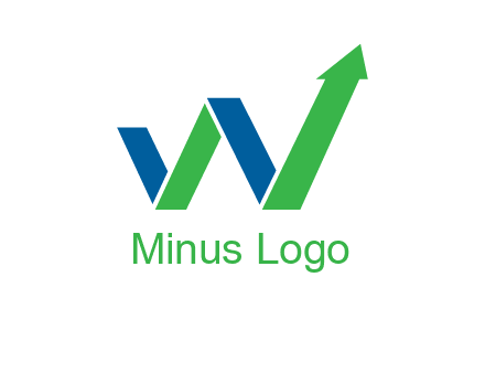 arrow forming letter W