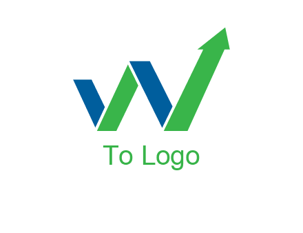 arrow forming letter W