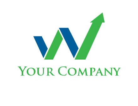 arrow forming letter W