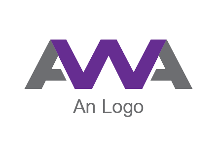 letter As and letter W joined together